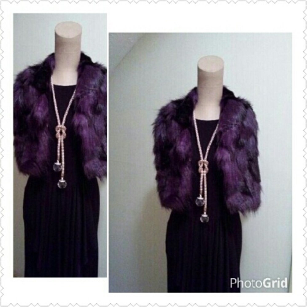 COPY - Purple/Black Faux Fur